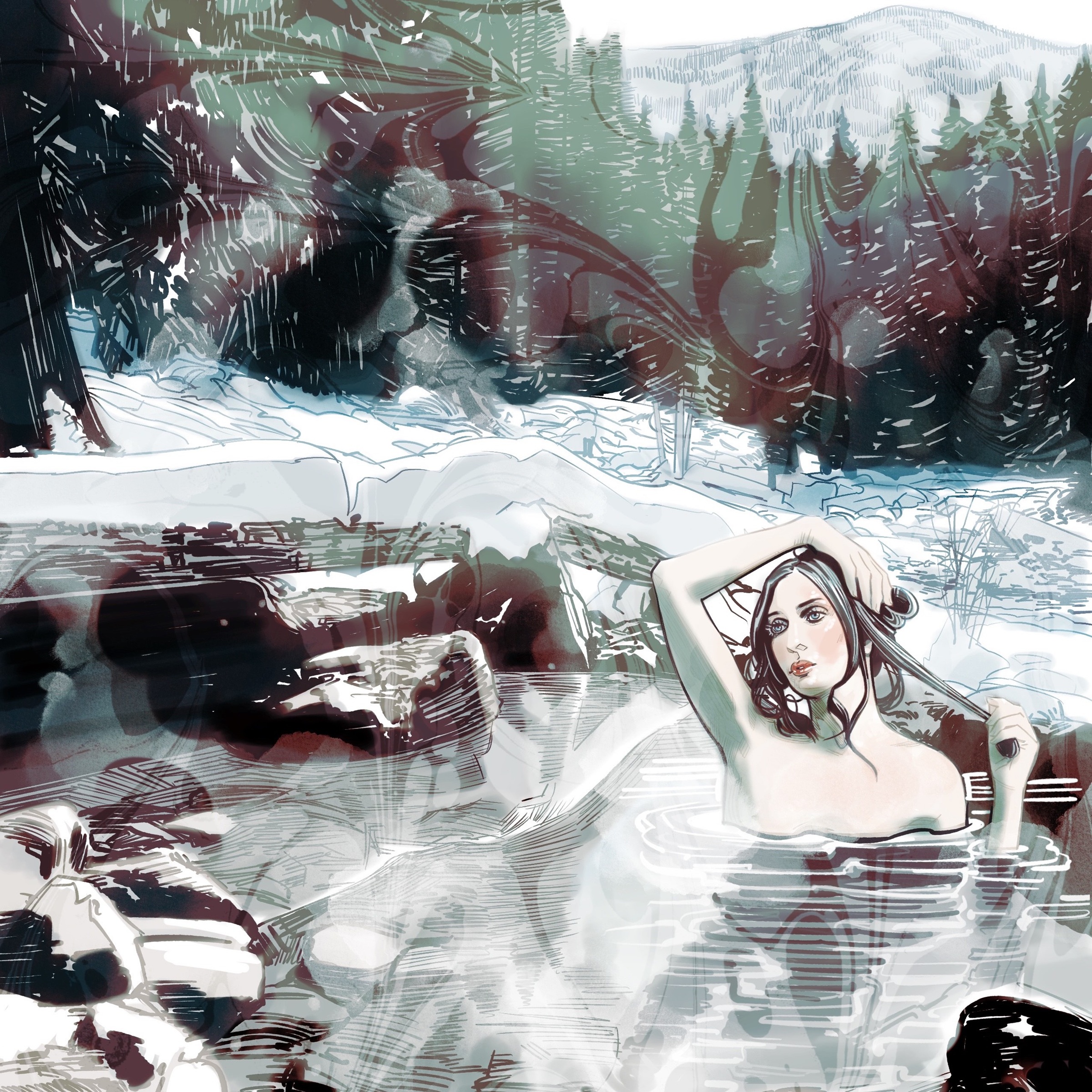 the broadest blue - in blossoming flows